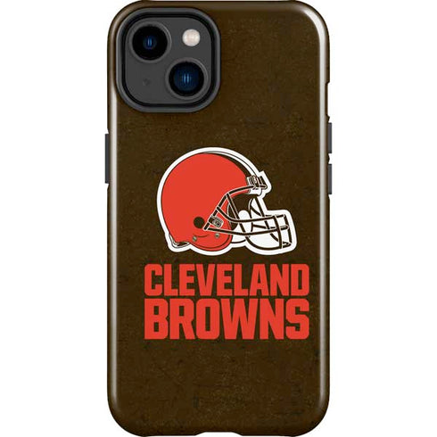 NFL Cleveland Browns Distressed iPhone 15 Impact Case